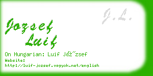 jozsef luif business card